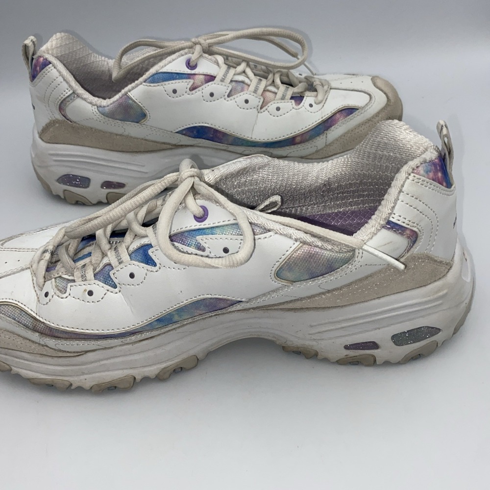 Sketchers D' Lites Galaxy Fantasy Sneakers White Size 11 Air-Cooled Memory Foam - Picture 5 of 7